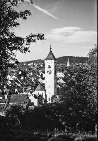 Schaffhausen Switzerland in summer 1991の写真素材