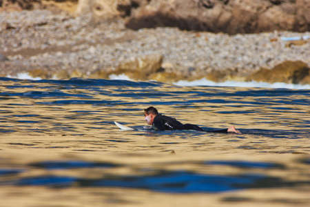 Surfing Channel Islands National Parkの写真素材