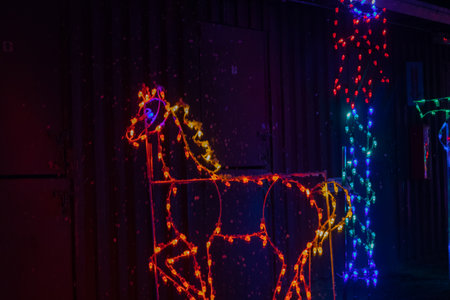 Christmas lightsの写真素材