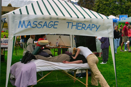 Earth Day at the Santa Barbara courthouse in 2004のeditorial素材