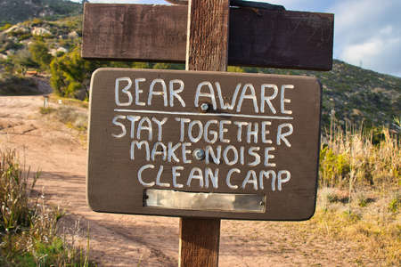 Hiking at Franklin trail in Carpinteria Californiaの写真素材