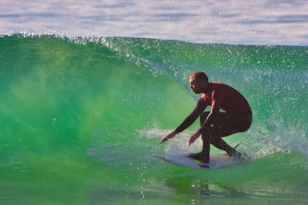Surfing in the Rincon Classic surfing contest 01-18-2021
