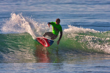 Surfing in the Rincon Classic surfing contest 01-18-2021のeditorial素材