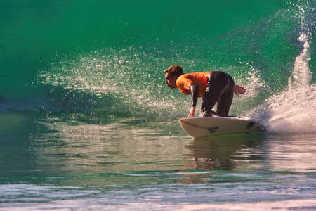 Surfing in the Rincon Classic surfing contest 01-18-2021のeditorial素材