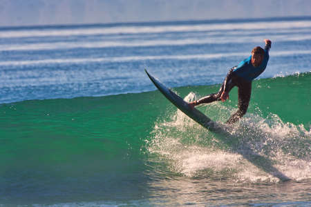 Surfing in the Rincon Classic surfing contest 01-18-2020のeditorial素材