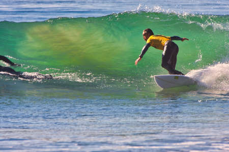 Surfing in the Rincon Classic surfing contest 01-18-2020のeditorial素材