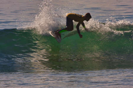Surfing the Rincon Classic surfing contest 2014