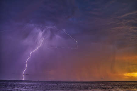 Lightning storm in Carpinteria California
