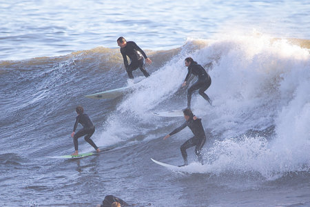 Stage of the Bodyboard Championship in Ovar, Portugal.