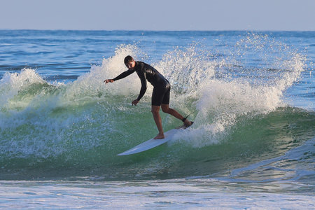Unidentified surfer at the Rip Curl Pro Portugal in Ovar, Portugal.