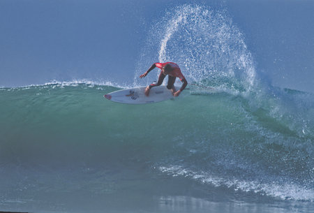 Unidentified Surfer in Rip Curl Pro Portugal in Peniche, Portugal