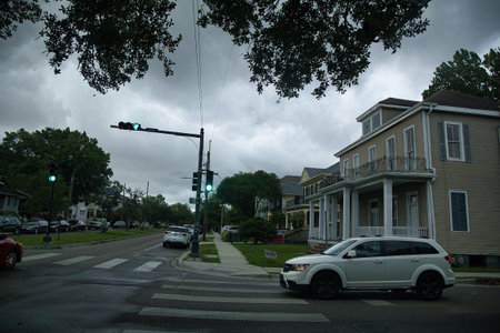 A view of a street in the city of San Diego, California.