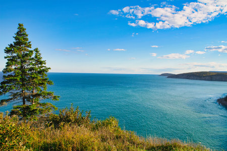 Beautiful seascape with sea and blue sky. Crimea, Ukraineの写真素材