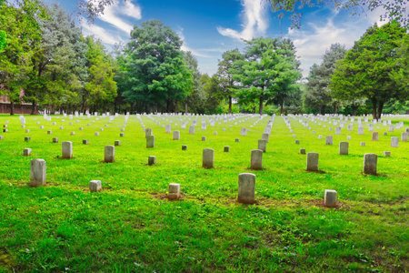American military cemetery in the city of Kharkiv, Ukraine.