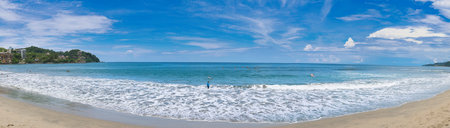 Panorama of the beach and sea in Koh Samui, Thailand in a summer dayの写真素材