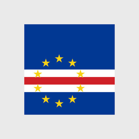 Set   vector icons with Cape Verde flagのイラスト素材