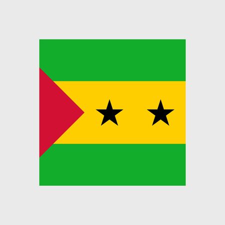 Set   vector icons with Sao Tome and Principe flagのイラスト素材