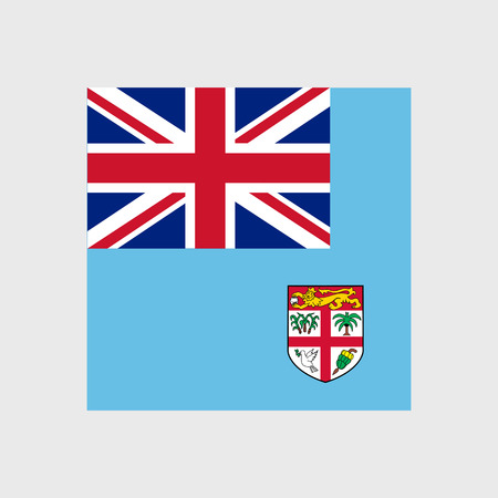 Set of vector icons with Fiji flagのイラスト素材