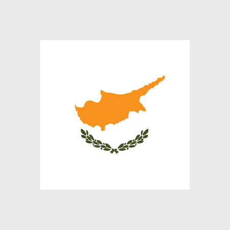 Set of vector icons with Cyprus flagのイラスト素材