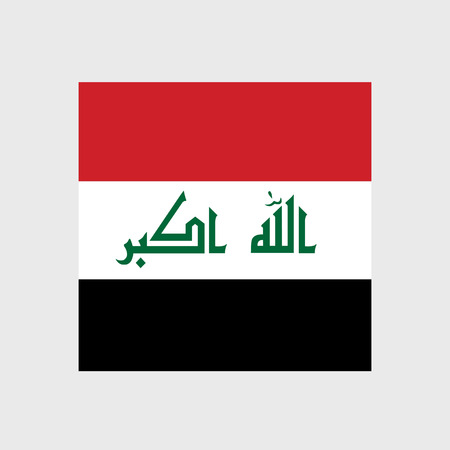 Set of vector icons with Iraq flagのイラスト素材