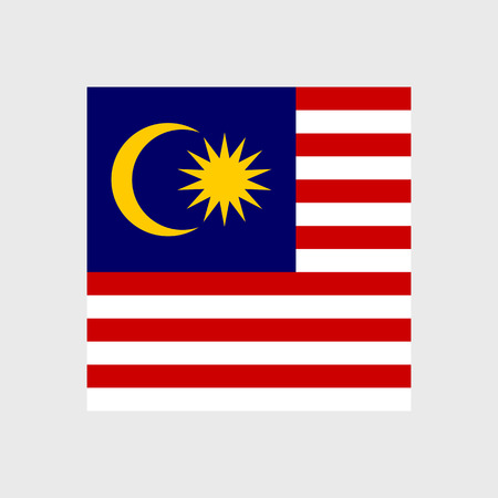 Set of vector icons with Malaysia flagのイラスト素材
