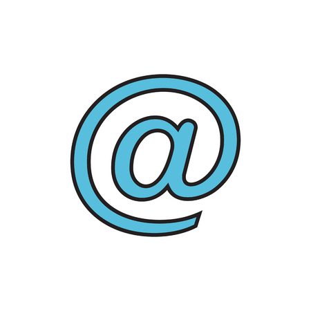 Email Sign. Message, mail, Internet. Message concept. Can be used for topics like communication, Internet, mail serviceのイラスト素材