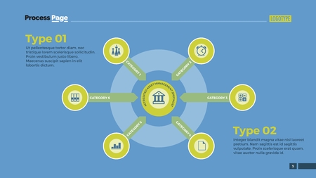 Circle infographic diagram with arrows. Element of layout, presentation, diagram. Concept for infographics, business templates, reports. Can be used for topics like strategy, education, analysisのイラスト素材