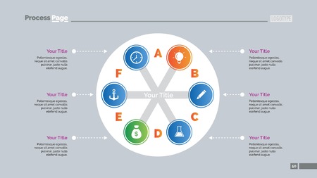 Round Infographic Diagram Slide Templateのイラスト素材