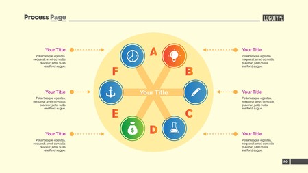 Round Infographic Diagram Slide Templateのイラスト素材