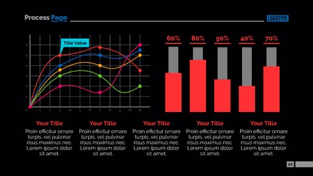 Data Chart Slide Template 1のイラスト素材