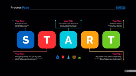 Start Elements Slide Templateのイラスト素材