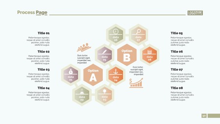 Eight Elements of Success Slide Templateのイラスト素材