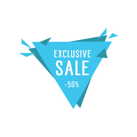 Exclusive Sale Lettering on Triangleのイラスト素材