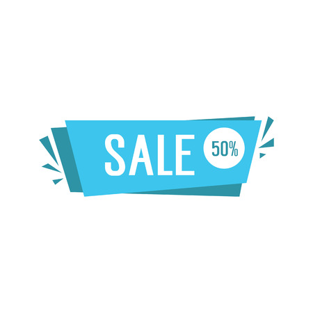 Sale 50 letteringのイラスト素材