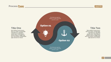 Yin Yang Sign Options Slide Templateのイラスト素材