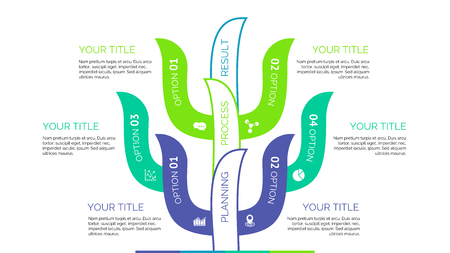 Options Tree Slide Templateのイラスト素材