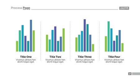 Bar Charts Slide design, web, powerpointのイラスト素材