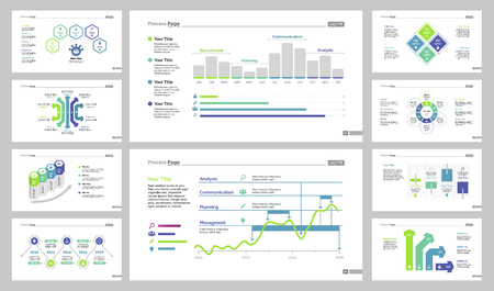 Infographic web design set can be used for workflow layout, annual report, presentations. Business and marketing concept. Option, process, timing and date, line, flower, arrow percentage chartsのイラスト素材