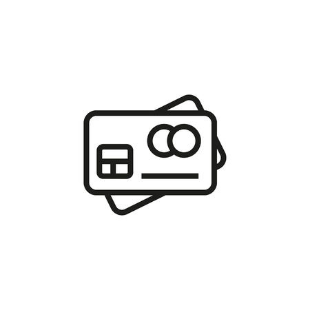 Credit Card Line Iconのイラスト素材