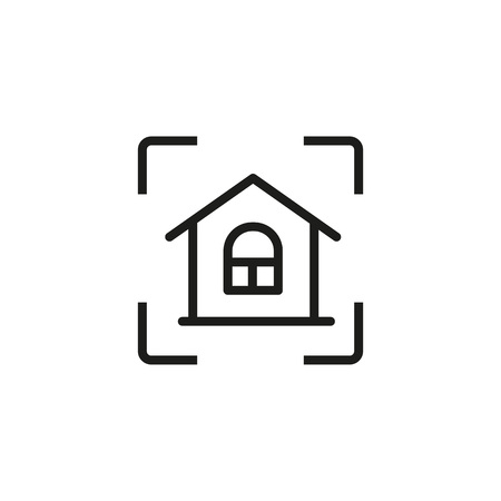 Small house iconのイラスト素材