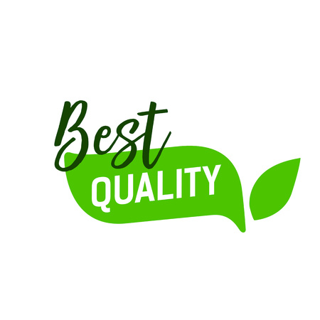 Best quality lettering in leafのイラスト素材