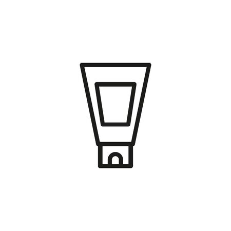 Hand cream tube line iconのイラスト素材