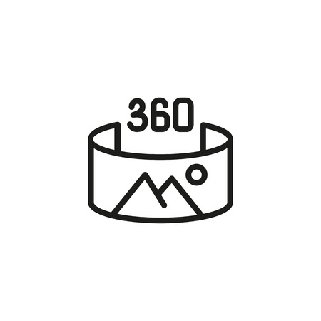 360 degree picture iconのイラスト素材