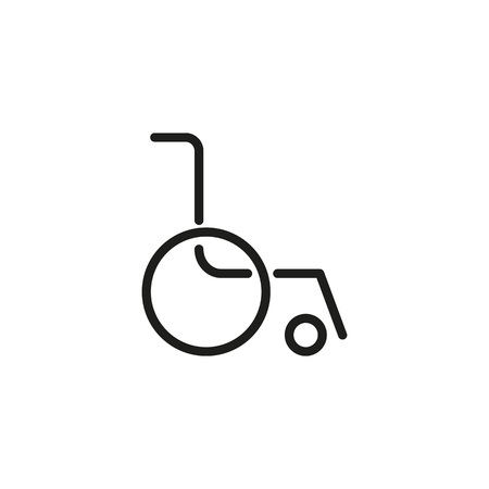 Empty wheelchair icon.のイラスト素材