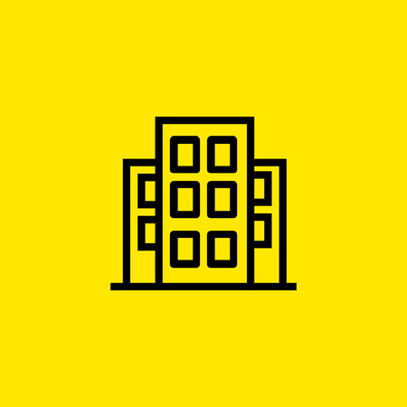 Building Line Iconのイラスト素材
