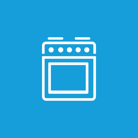 Icon of kitchen stove. Cooker, appliance, oven. Preparing food concept. Can be used for topics like cooking, bakery, gasのイラスト素材