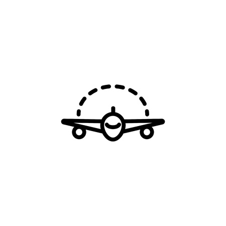 Icon of space between plane wingsのイラスト素材