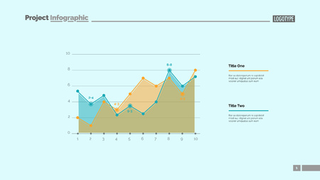 Increasing graph slide template. Business data. Graph, diagram, design. Creative concept for infographic, report. Can be used for topics like statistics, growth, developmentのイラスト素材