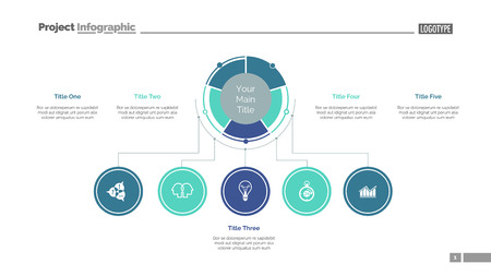 Business structure slide template. Business data. Graph, diagram, design. Creative concept for infographic, report. Can be used for topics like achievement, hierarchy, business fieldsのイラスト素材