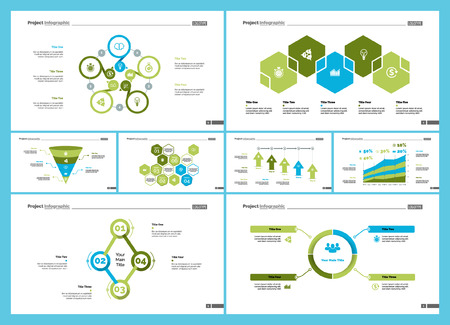 Creative business infographic design for analysis concept. Can be used for workflow layout, annual report, web design. Option chart, process chart, organizational graph, flowchart, pie chartのイラスト素材